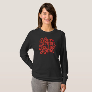 Cozy In Your Arms Cute Romantic Typography Gift  T Shirt