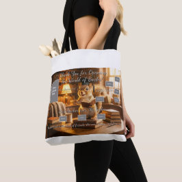 Cozy Library Squirrel Teacher Appreciation Tote Tygkasse