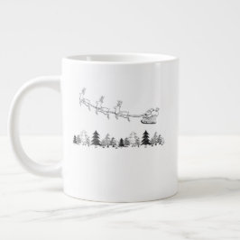 Cozy Lodge Christmas Mug – Warm Winter Cocoa Cup Jumbo Mugg
