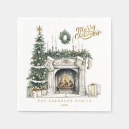 Cozy Merry Christmas Winter Napkins Pappersservett