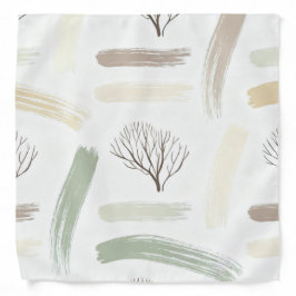 Cozy  Minimal Winter Aesthetic Pattern   Bandana