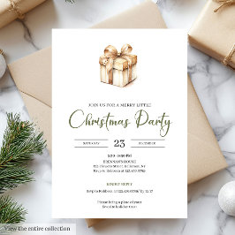 Cozy Minimalist Scandinavian Christmas Invitation Inbjudningar