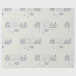 Cozy New England Christmas Home Presentpapper