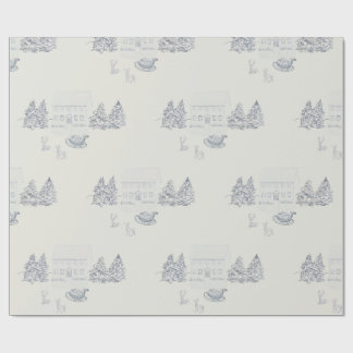 Cozy New England Christmas Home Presentpapper