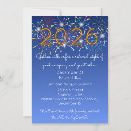 Cozy New Years Gathering Invitation Inbjudningar