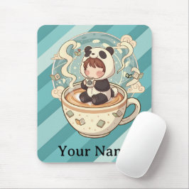 Cozy Panda Brew Office Mouse Pad Musmatta