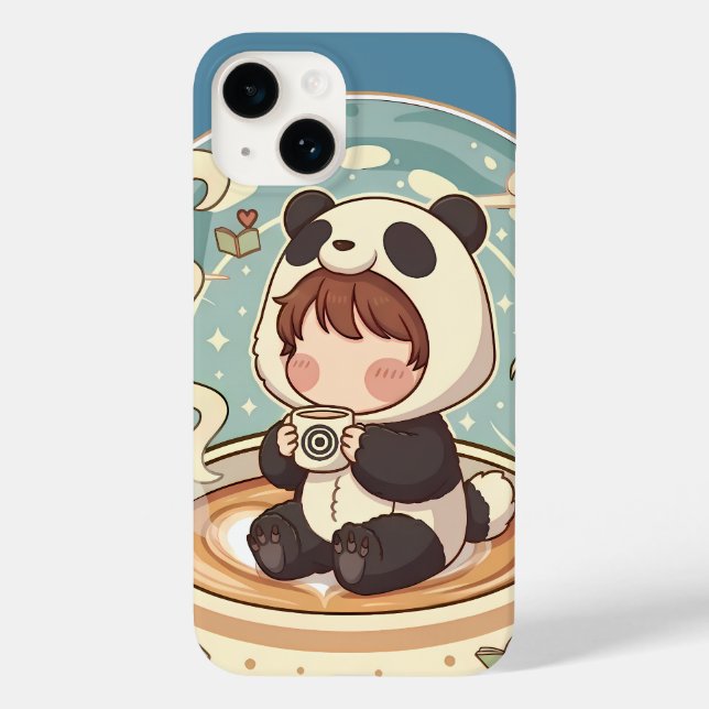 Cozy Panda Brew Protective Phone Case (Baksida)