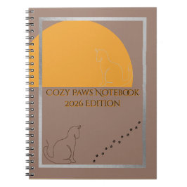 Cozy Paws 2026 Edition Spiral Notebook  Anteckningsbok