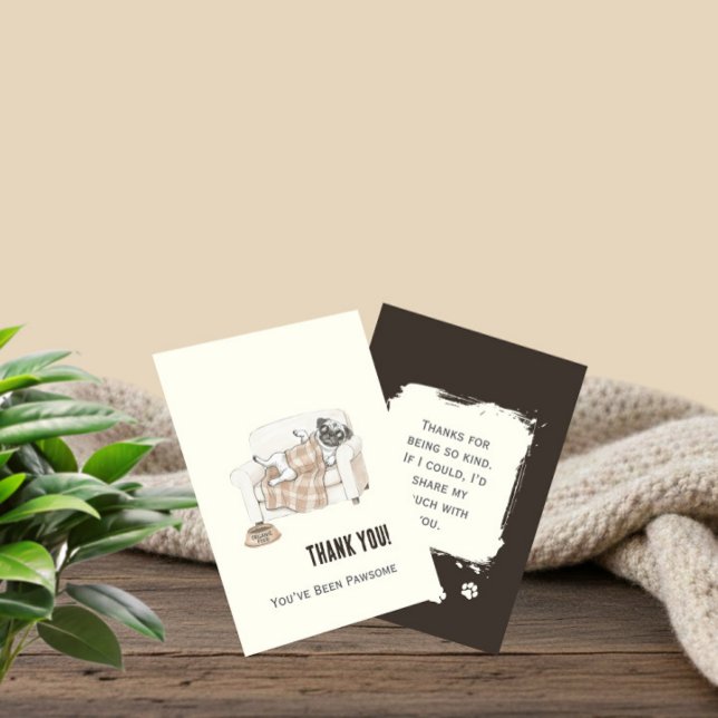 Cozy Paws Thank You Card Tack Kort (Skapare uppladdad)