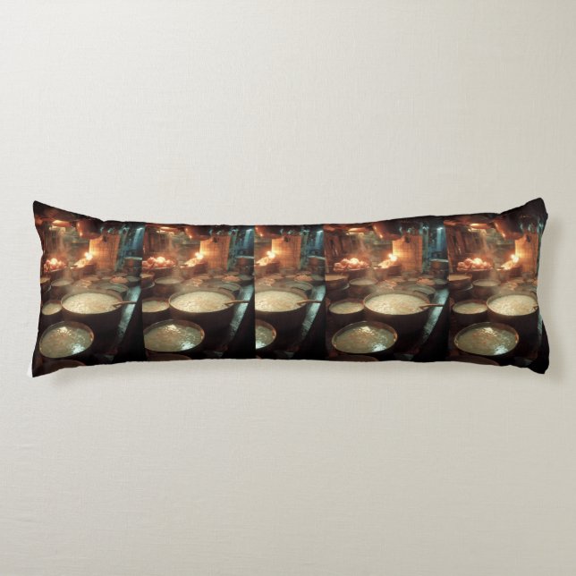 Cozy Porridge Kitchen Body Pillow Kroppskudde (Framsidan)