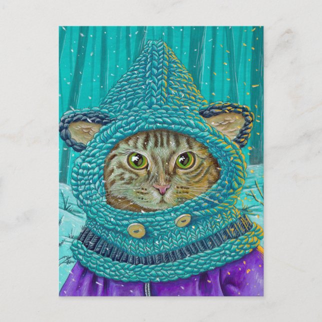 "Cozy" postcard Helg Vykort (Framsida)