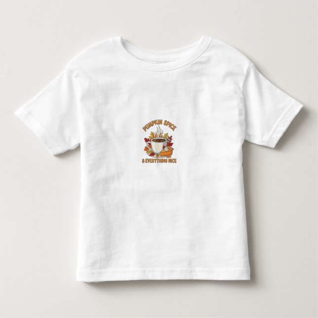 Cozy Pumpkin Spice & Everything Nice T-Shirt - Aut (Framsida)