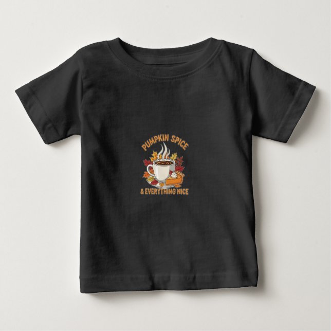 Cozy Pumpkin Spice & Everything Nice T-Shirt - Aut (Framsida)