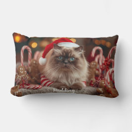 Cozy Ragdoll Cat Christmas Personalized Lumbarkudde