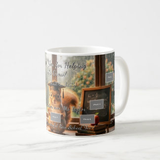 Cozy Rainy Day Squirrel Teacher Appreciation Mug Kaffemugg