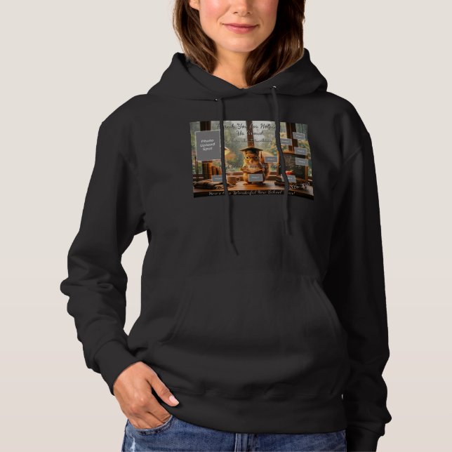 Cozy Rainy Day Squirrel Teacher Appreciation T Shirt (Framsida)