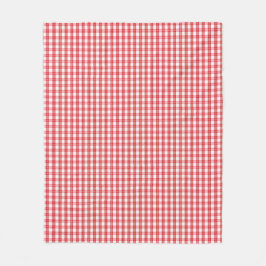 Cozy Red Plaid Rustic Christmas Cabin Fleecefilt