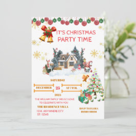 Cozy Santa Christmas Card Julkort