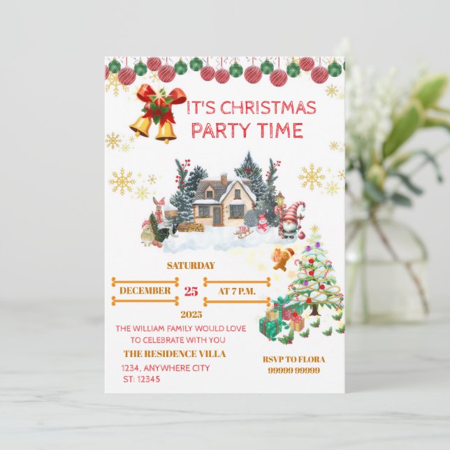 Cozy Santa Christmas Card Julkort (Stående Fram)