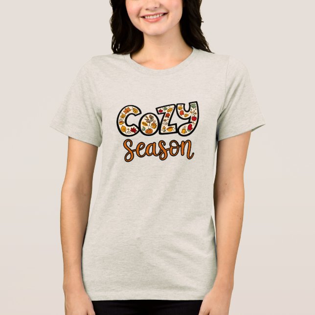 Cozy Season Shirt  | Autumn Vibes T-Shirt  (Framsida)