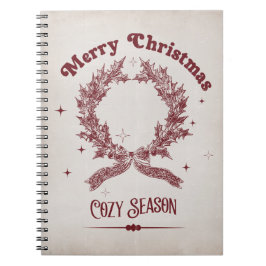 Cozy Season Vintage Christmas Anteckningsbok