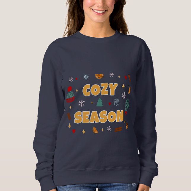 Cozy Season Winter Icons – Style A T Shirt (Framsida)