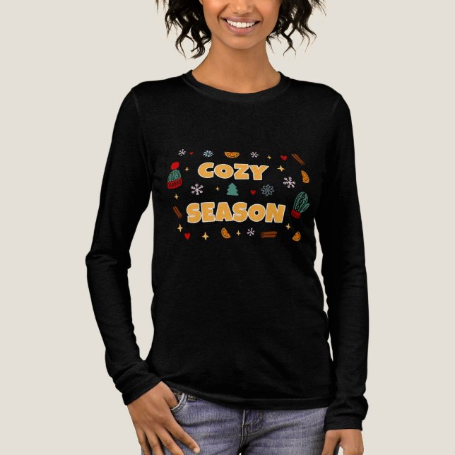 Cozy Season Winter Icons – Style A T Shirt (Framsida)