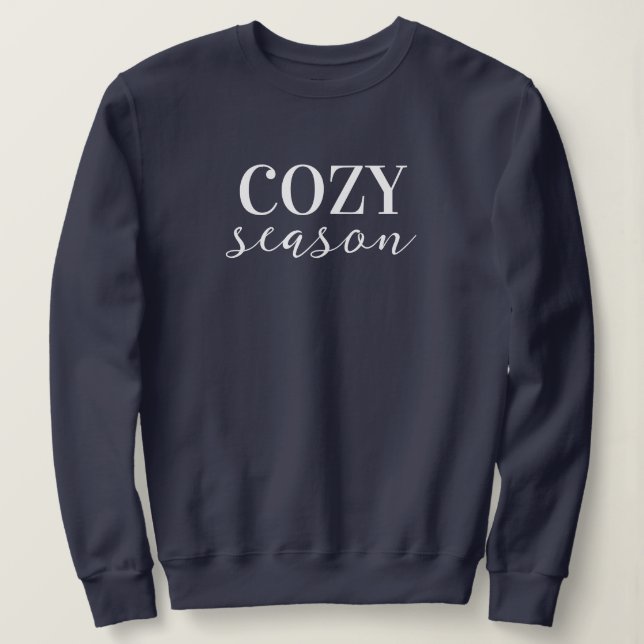 Cozy Season Women's Sweatshirt T Shirt (Design framsida)
