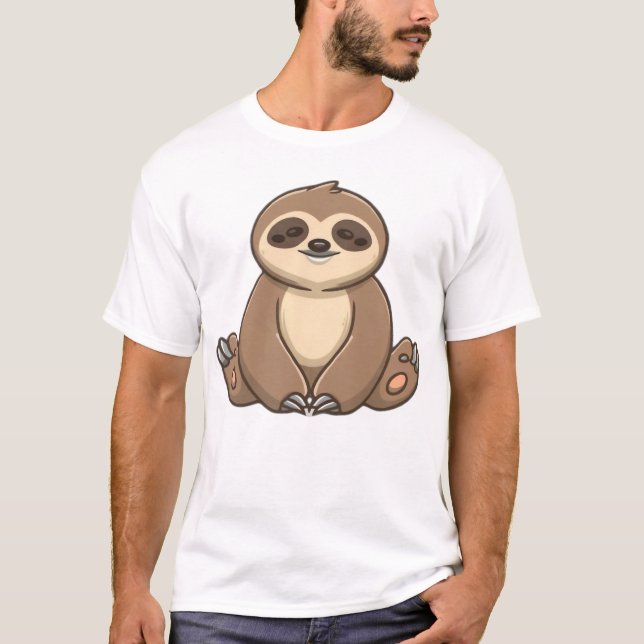 Cozy Sloth Classic T-Shirt (Framsida)