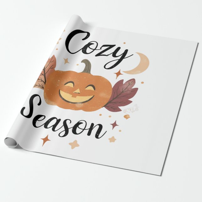 Cozy Spooky Season Presentpapper (Utrullad)