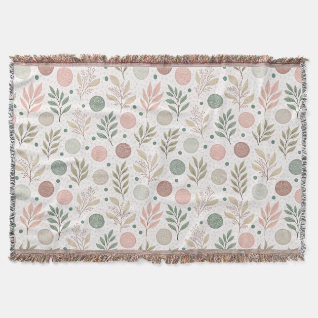 Cozy Throw Blanket with Classic Polka Dot Pattern Filt (Framsidan)