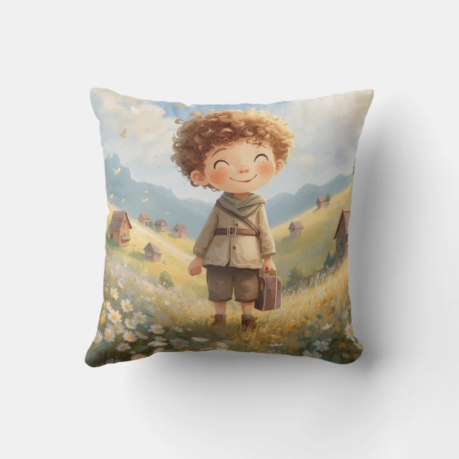 Cozy Traveler Pillow Whimsical Adventure Kind_Ones Kudde (Baksida)
