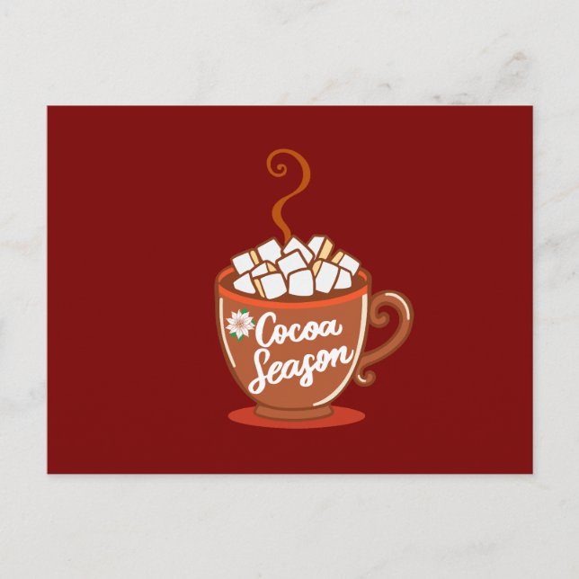 Cozy up with this sweet Cocoa Season design  Helg Vykort (Framsida)