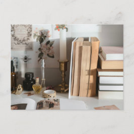 Cozy Vintage Desk Aesthetic Vykort