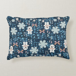 Cozy Whimsical Holiday Throw Pillow Prydnadskudde
