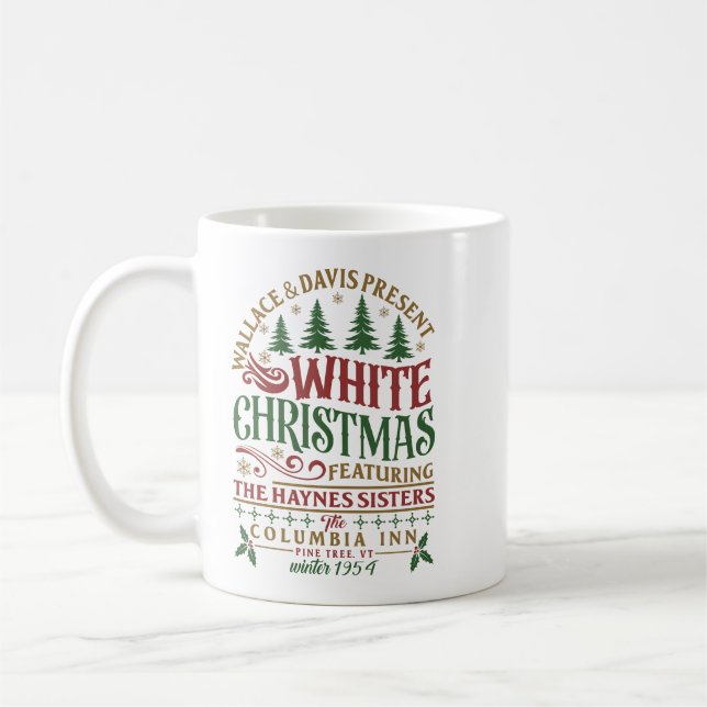 Cozy White Winter Holiday Movie – Merry Christmas Kaffemugg (Vänster)