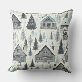 Cozy Winter Cabin Kudde