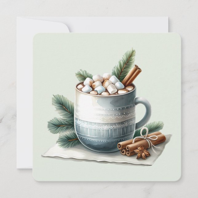 Cozy Winter Cocoa Marshmallow Scene (Framsida)