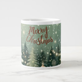 Cozy Winter Forest "Merry Christmas" Mug Jumbo Mugg
