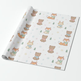  Cozy Winter Friends Gift Wrap Presentpapper