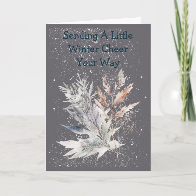 Cozy Winter Nights Colorful Card Kort (Framsida)