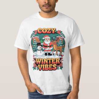 Cozy Winter Vibes Unisex T-Shirt, Holiday Shirt, C T Shirt