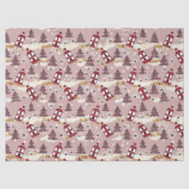 Cozy Winter Village Tissue Paper