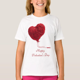 Cozy Yarn Heart for Valentines T Shirt