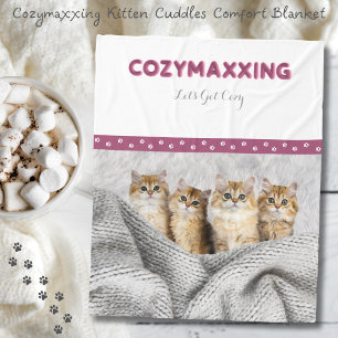 Cozymaxxing Kattkramar Tröstfilt Fleecefilt