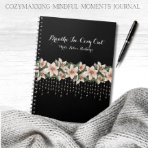 Cozymaxxing Mindful Moments Journal Black & Blommi