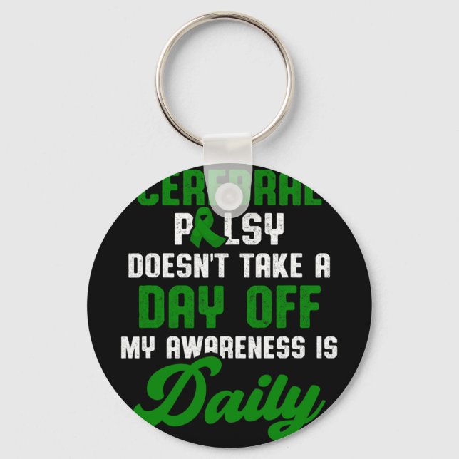 Cp Awareness Treatment Warrior Surv Nyckelring (Framsida)