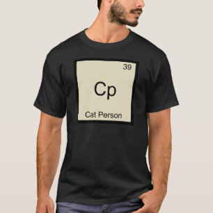 Cp - Kattperson Rollig Kemielement Symbol T-shirt