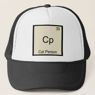 Cp - Kattperson Rollig Kemielement Symbol T-shirt Keps