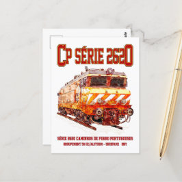 CP Serie 2620 Electric Locomotive Nez-Casse Loco Vykort
